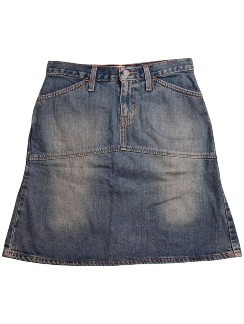 GAP Fit & Flare Denim Blue Jean Skirt SZ 0